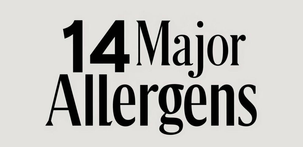 The 14 Major Food Allergens