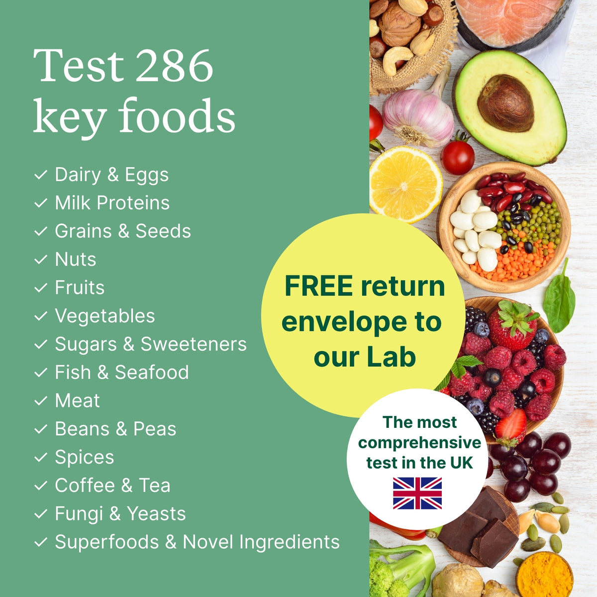 Premium Food & Drink Intolerance Test – Check My Body Health UK